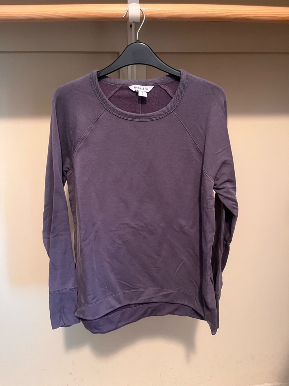 Athleta Coaster Luxe Recover Sweatshirt — Plum Purple